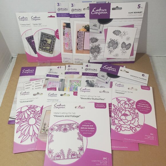 NEW LOT of 15 Crafters Companion. All shown are new and sealed - Picture 1 of 6